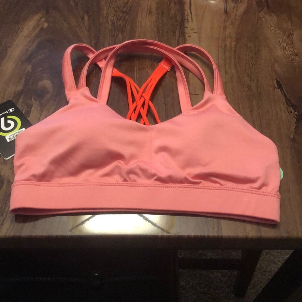 Pink sports bra champion size XS